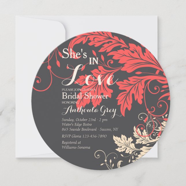 Convite De Drama De Folhagem (Frente)