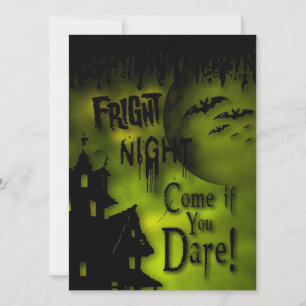 Convite De Edifício Halloween Assombrado
