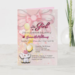 Convite de Elefante Dobrado