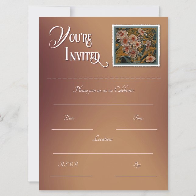 Convite De Enchimento Floral (Frente)