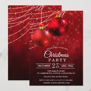 Convite de Enfeite de Natal