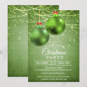Convite de Enfeite de Natal