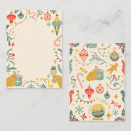 Convite de enfeites de festa de Natal