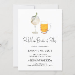 Convite de Envolvimento de Vinho Bolhas e Cervejas