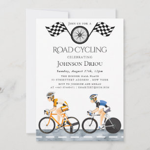 Convite de Esportes de Corrida de Ciclismo Profiss