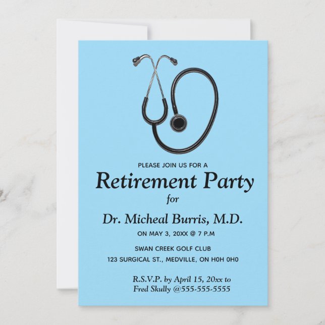 Convite de Estetoscópio da Profissão Médica Editáv (Frente)