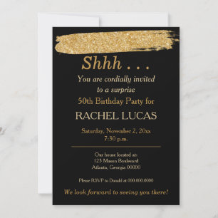 Convite de Estilo de Literatura Dourada Preta de P