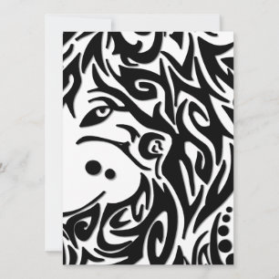 Convite de Evento abstrato preto e branco