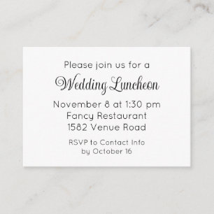 Convite de Evento de Casamento Extra Elegant Scrip