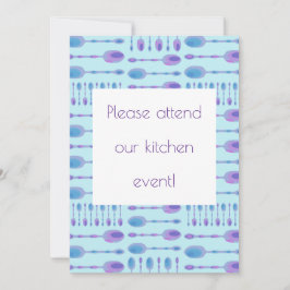 Convite de Evento de Cozinha de Spoons