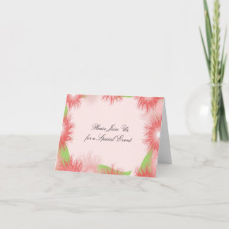 Convite de Evento Floral Coral