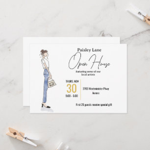 Convite de evento para casa aberta ou outro