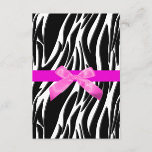 Convite de Evento Zebra Rosa