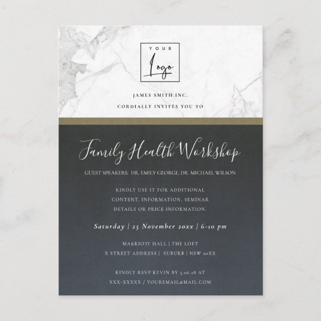 CONVITE DE FALA DE EVENTO DO FLORAL DAHLIA DOURADO (Frente)