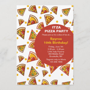 Convite de Fatia de Pizza