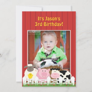 Convite De Fazenda De Fotos De Aniversário