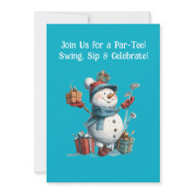 Convite de Feriado de Golfe Personalizado