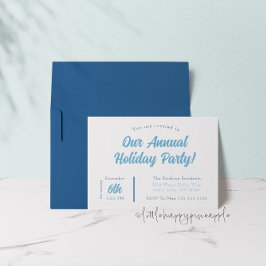 Convite de Férias Azul