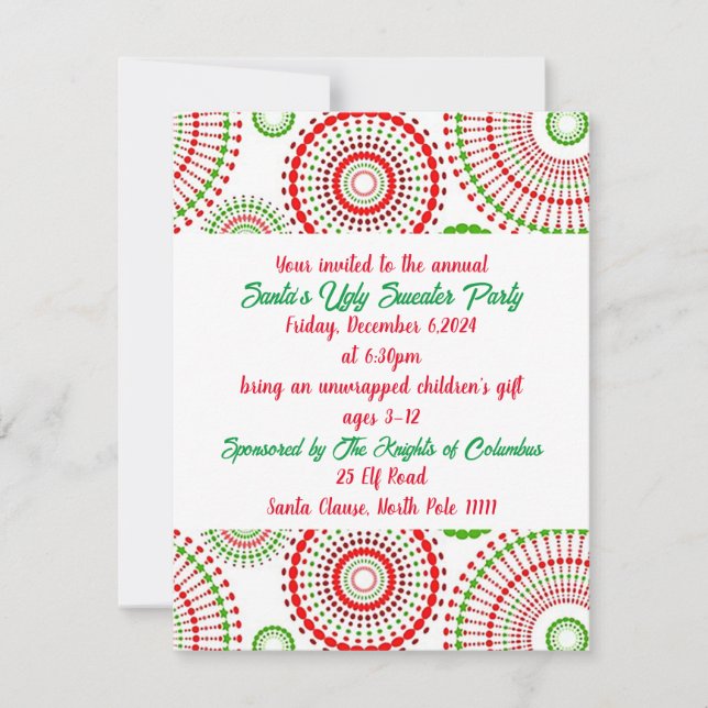 Convite de Férias de Doador Feio (Frente)