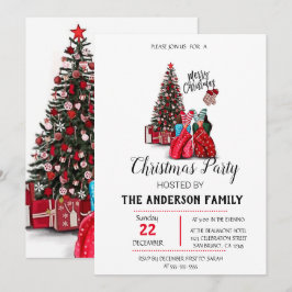 Convite de Férias de Natal Antigo