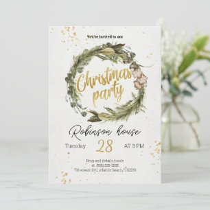 Convite de Férias Feriadas da Árvore de Natal