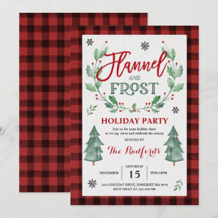 Convite De Férias Flannel E Frost