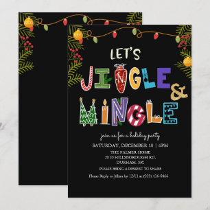 Convite de Férias Jingle and Mingle