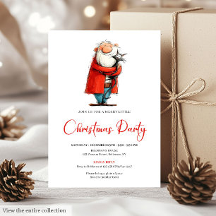 Convite de Férias Personalizado de Papai Noel em A