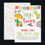 Convite de Ferramentas e Tacos - Branco<br><div class="desc">Convite Perfeito para Celebrar aquele Noivo Especial!

Confira nossa loja Etsy para Itens Digitais Compatíveis:
https://www.etsy.com/shop/BDPDesignsWeddings?search_query=tools and tacos</div>