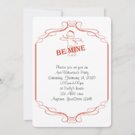 Convite de festa Anti-Valentine 'Seja Minha ou Sen