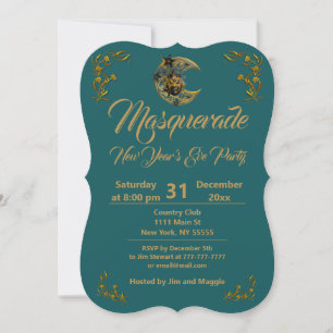 Convite de Festa Baile de Máscaras
