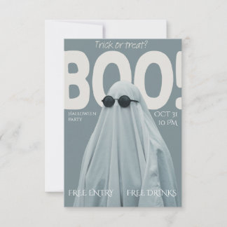 Convite de festa Boo!