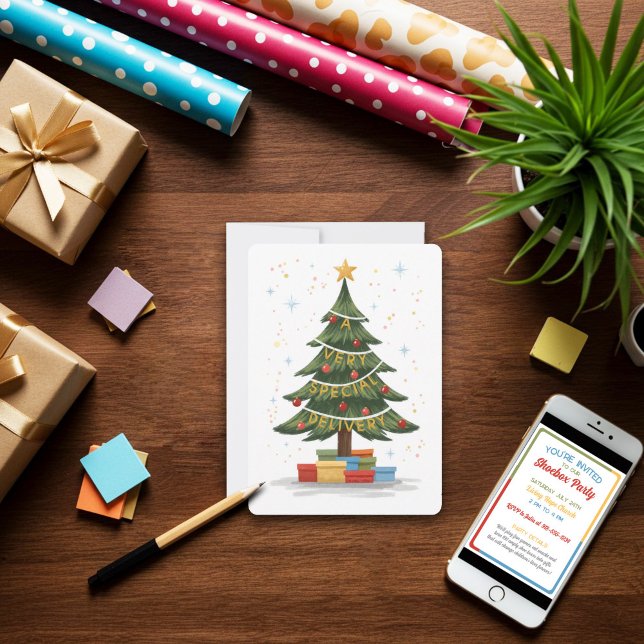 Convite de Festa Caixa de Sapato de Entrega Especi (Criador carregado)