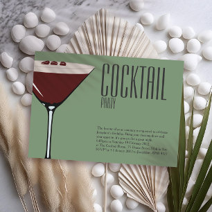 Convite de Festa com Coquetel Espresso Martini
