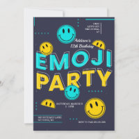 Convite de Festa com Emoji