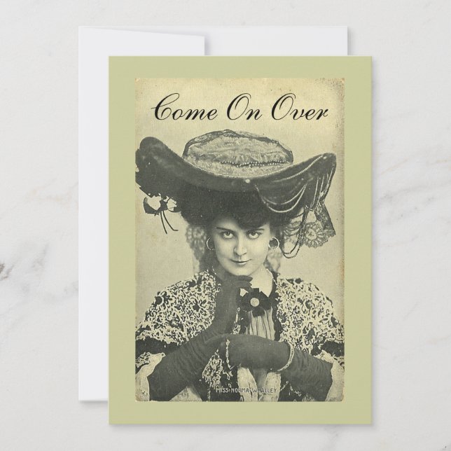 Convite de Festa - Convite de Vixen Vintage! (Frente)