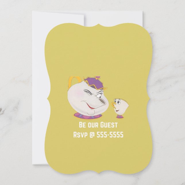 Convite de Festa da Princesa (Verso)