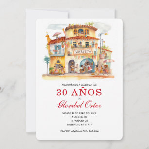 Convite de Festa de 30 Anos Mulher