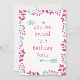 Convite de festa de aniversário