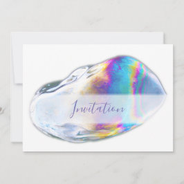 Convite de festa de aniversário com bolhas colorid