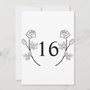 Convite de festa de aniversário com texto de calig