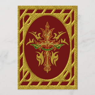 Convite de festa de aniversário da Cruz Cristã