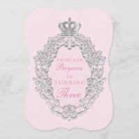 Convite de Festa de Aniversário da Princesa do Con