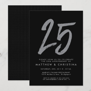 convite de festa de aniversário de 25 anos com bri