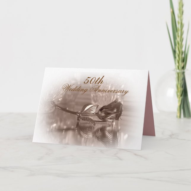 convite de festa de aniversário de 50 anos rosa do (Frente)