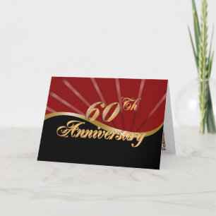 convite de festa de aniversário de 60 anos cartão 