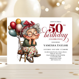 Convite de festa de aniversário engraçado design l