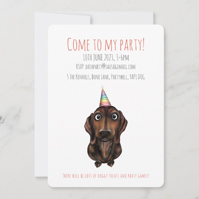 Convite de Festa de Aniversário Personalizado para (Frente)