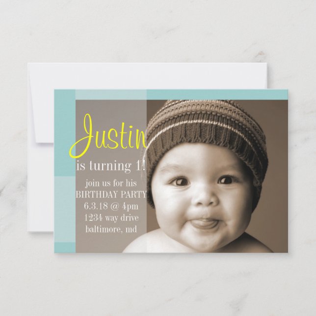 Convite de festa de aniversário | Um Segmento Amar (Frente)