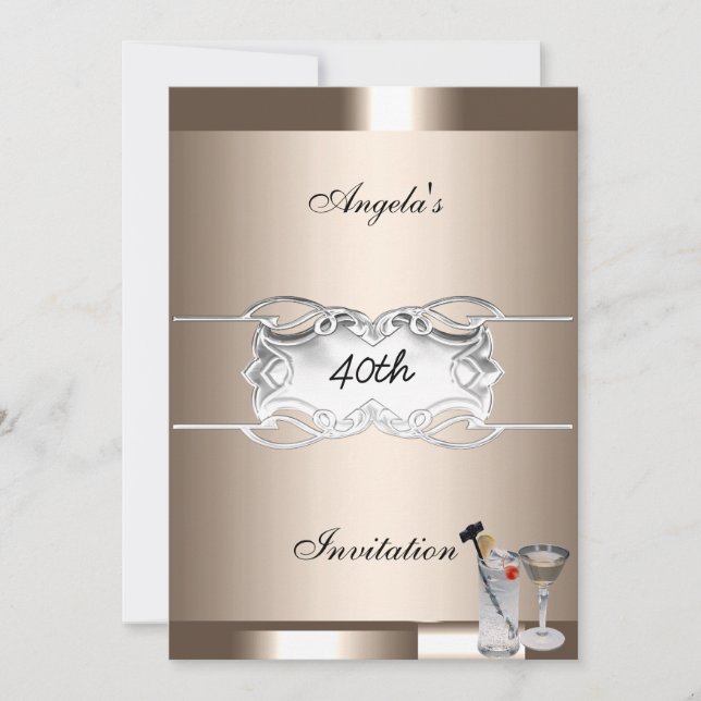 Convite de festa de bebidas e café (Frente)